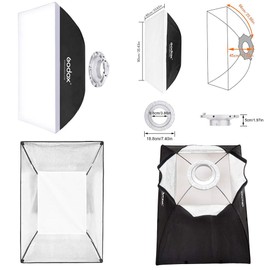 Godox Speedlite Softbox 60x90 Rectangular Softbox Photography Light with Bowens for Portrait Product Photography Studio Flash (SB-BW60X90)