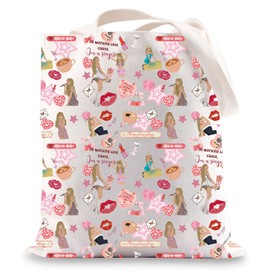 JNIAP Singer Inspired Tote Bag Singer Fans Gifts Espresso Tote Bag Singer Tour Merchandise, Working Late Tb, Large