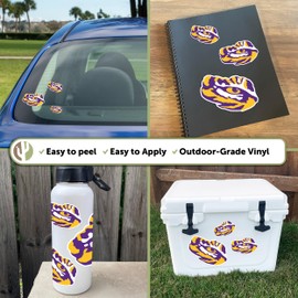 Desert Cactus Louisiana State University Sticker LSU Sticker Tigers Geaux Vinyl Decals Laptop Water Bottle Car Scrapbook T3 (Type 3-3)