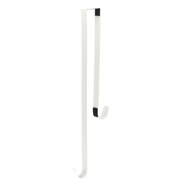 Haute Decor Dual-Sided Wreath Hanger (Matte White) - Hang Decorations on Both Sides of Your Door - Holds Even Heavy swags and Wreaths, up to 20 pounds on Each Side