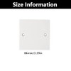 1 Pcs Socket Blanking Plate with 2 Screws, Light Switch
