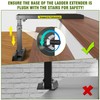 Tanfix Foldable | Heavy-Duty Ladder Extender Pro, High Strength Steel