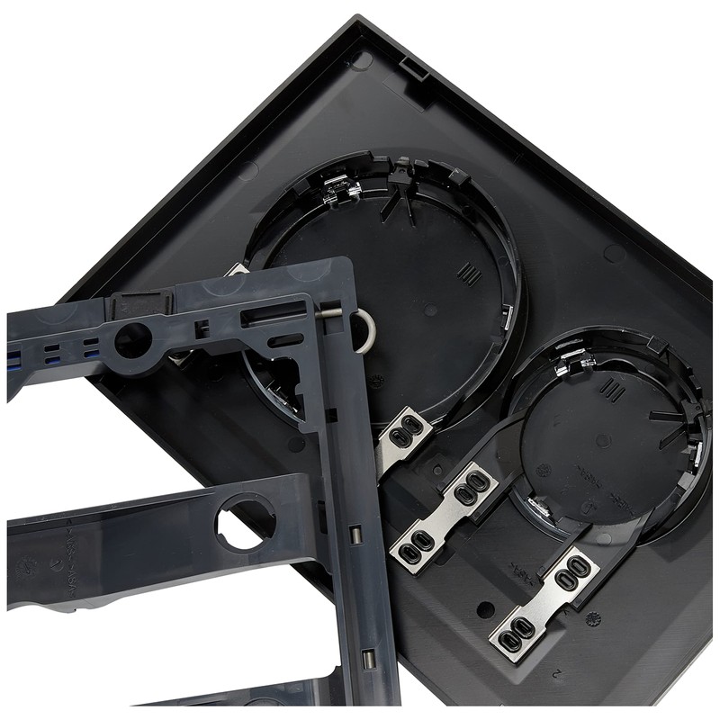 Geberit 115.882.KM.1 Sigma 20 flush plate, high-gloss chrome-plated / black