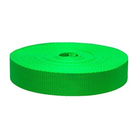 Strapworks Colored Flat Nylon Webbing - Strap for Arts and Crafts, Dog Leashes, Outdoor Activities â 1.5 Inches x 20 Yards, Hot Green