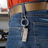 NITEIZE Dual Pass Keyring Stainless Silver Keychain Carabiner Hook Stainless