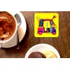 Set of 2 Indian Autorickshaw Coasters | Colorful Desi Art