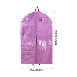 Dance Costume Bag with Waterproof Clothes,Garment Bags,Girls Dance Bag with Foldable Suit Covers for Hanging Clothes for Dancers Sports Theatre Recital Beauty Pageants Travel