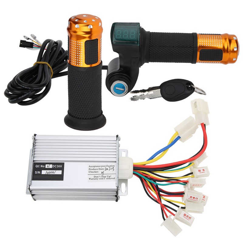 36V 1000W Controller and Universal Throttle Grip with Screen Display