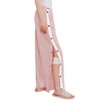 Deyeek Women's Tear Away Pants Side Split Snap Open Bottom