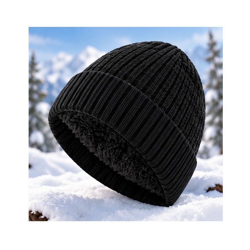 Unisex Winter Knit Beanie for Men & Women – Warm