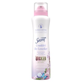 Secret Antiperspirant Deodorant Spray for Women, Couldn't Be Lovelier, 3X Sweat Protection, 72hr Sweat & Odor Protection, PH Balanced, Invisible Solid, Raspberry & Bubbles Scent Scent, 4.1 oz