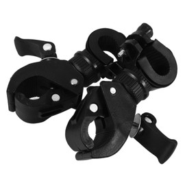 SAFIGLE 2pcs Wheelchair Cane Bracket Mobility Scooter Cane Organizer Plastic Crutch Holder Storage Holder for Elderly Walker