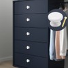 Yijunmca 15 Pack Cabinet Knobs Round Pulls 34mm White Wooden