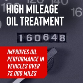 STP High Mileage Oil Treatment + Stop Leak Engine Oil Additive, 15 fl oz, Contains ZDDP Anti-Wear Agent to Fight Friction, Rejuvenates Seals and Gaskets, Stops Leaks