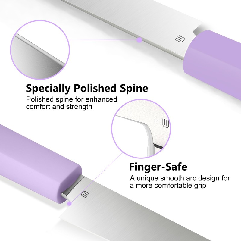 3.5 Inch Paring Knife, Small Kitchen Knife with AR-RPM9 Steel