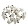 100 Pack Rok Hardware 5mm White Shelf Support Bracket Steel