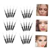 Gatuida 50pcs Eyebrow Brushes with Cap Small Brow Brush Applicator