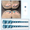 [ALLEVG]ネイルチップ 足用 青 24枚入 フットネイルチップ フットネイル 足用 マグネットネイルチップ 夏 付け爪