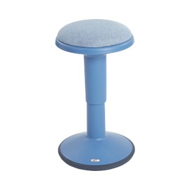 ECR4Kids Sitwell Wobble Stool with Cushion, Adjustable Height, Active Seating, Powder Blue
