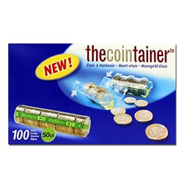 effektivo 10341 Plastic Coin Sleeves, For 50 Cent € Coins