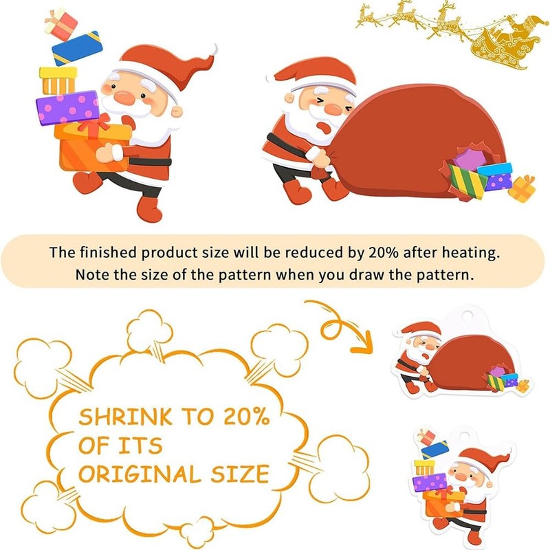 225PCS Shrinky-Dink Kit, Shrink Plastic Sheets Kit with 25PCS Shrinky-Dink