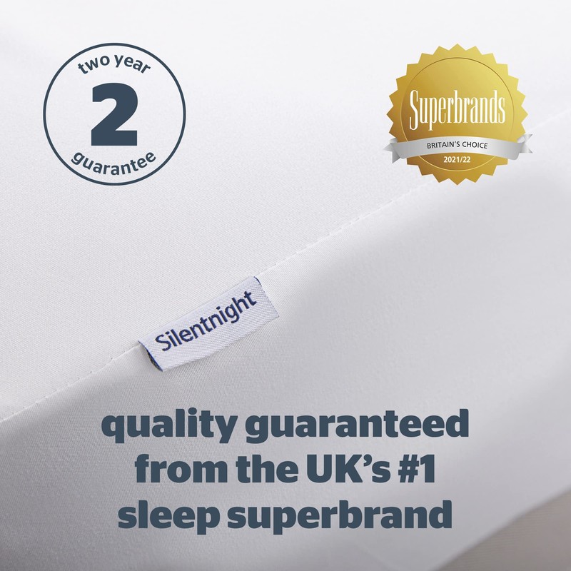 Silentnight Waterproof Mattress Protector – Deep 30cm Fitted Skirt and