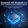 Mini Bluetooth Magnetic Speaker Bluetooth 5.3 Subwoofer - Color: White+White