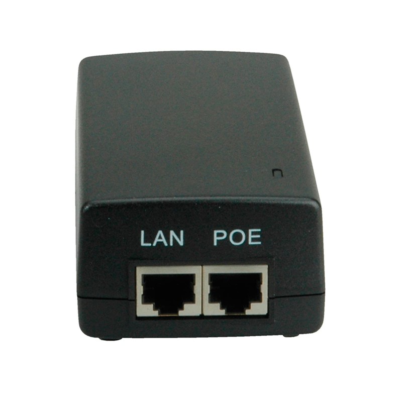 VALUE Gigabit PoE+ Injector, 30W, Black