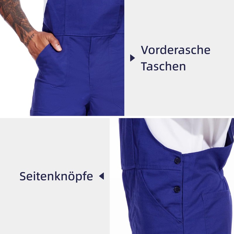 WORK IDEA Work Dungarees for Men Multi Pocket Technology Men's