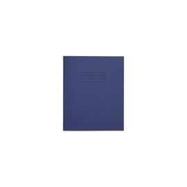 Rhino Stationery Exercise Book | 8 X 6.5 | 48 Page | 8mm Lined with Margin | Dark Blue | Learning Resources | School Books | Pack of 10, VEX342-202-8