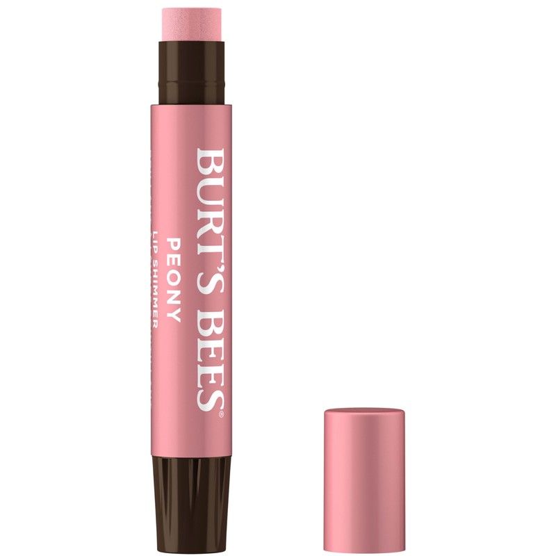 Burt’s Bees Lip Shimmer Peony; Warm, Luminescent Color; High Impact,