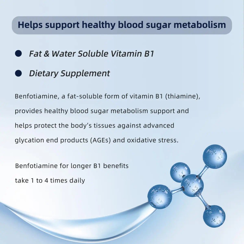 Suplemento I LOVE HEALTH Vitamina B1 de Benfotiamine Vitamin B1
