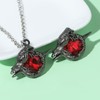 Red Gem Crow Brooch Costume Jewelry Accessories for Sylus Cosplay