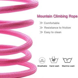 MayPaw 4 Feet/6 Foot/8 FT/10 ft Dog Leash, Classic Solid Colors, Strong Nylon Rope Dog Leash Reinforced with Leather Tailor Connection Heavy Duty Silver Clasp