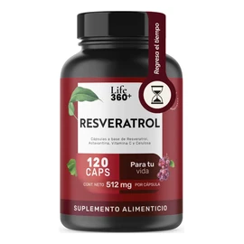 Resveratrol 120 Cápsulas Suplemento Alimenticio Antioxidante  Life 360