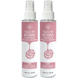 Árbora Pack con 2 Aguas de Rosas: MÁS HIDRATANTE Y ANTIOXIDANTE enriquecida con Aloe Vera y Vitamina C. - Ideal para refrescar, calmar, tonificar, hidratar
