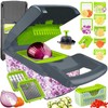 Vegetable Chopper Dicer with Container | Cheese Grater Mandoline Slicer