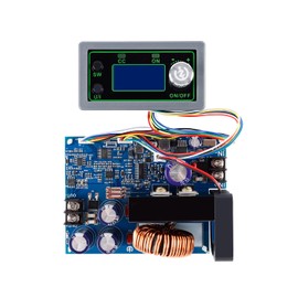 EC Buying CNC Buck Adjustable Power Supply Module, Adjustable Buck Converter 50V 20A 1000W Voltage and Ammeter DC Voltage Regulator, LCD Display/DC Converter/DC CNC Power Supply/DC Converter Gray