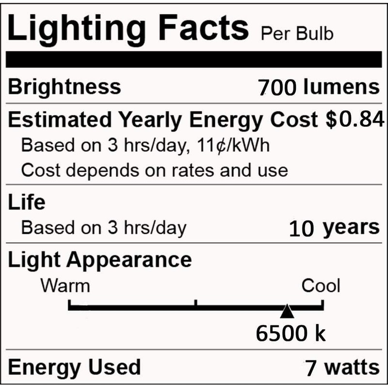 ANYPOWK 12V Low Voltage LED Light Bulbs - Warm White