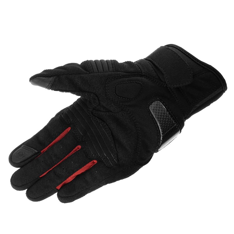 Komine GK-2203 Protective Mesh Gloves for Motorcycles Black Red M