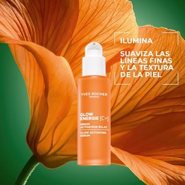 YVES ROCHER - Sérum Facial Intensificador de Glow, Glow Energie con Capuchina Naranja + Vitamina C, Corrige Lineas de Expresión y Primeras Arrugas, Pa