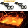 SYJIIP 4x Amber LED Grille Fog Lights Raptor Style For