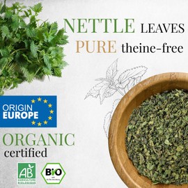 ORIGEENS ORGANIC NETTLE TEA 100g | Organic stinging nettle leaf tea, detox, draining and remineralising herbal tea | Stinging nettle tea organic