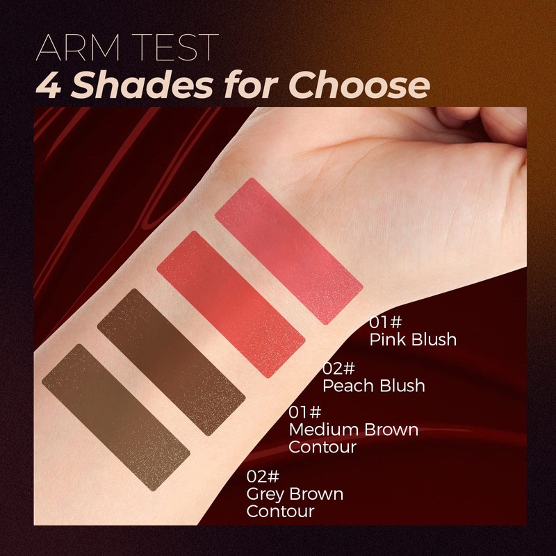 Contour Stick Liquid Blush Set, Cream Liquid Blush Stick, Contour