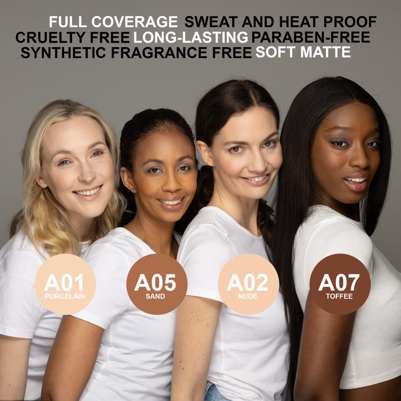 ABRUS Foundation Makeup - Premium Makeup Foundation, Flawless Matte Liquid