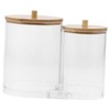 Baluue Bathroom Organizers and Storage Cotton Pad Dispenser Small Jars