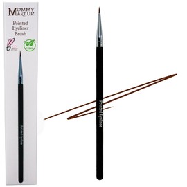 Brocha para Delineador Puntiaguda de Precisión por Mommy Makeup - Cerdas Sintéticas Veganas Ultra Finas para Delineador en Gel - Resultados con Calidad de Maquillista, Cruelty Free