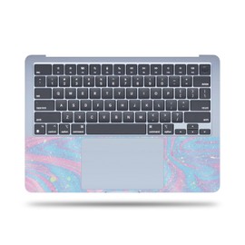 MightySkins Glossy Glitter Skin Compatible with Apple MacBook Air 15'' M2/M3 (2024) Full Wrap Kit - Cotton Candy Swirl | Protective, Durable High-Gloss Glitter Finish | Easy to Apply | Made in The USA