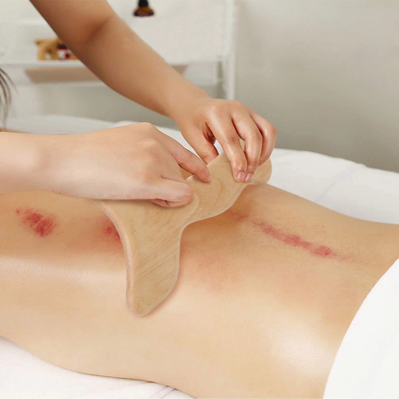 iMountek Wood Therapy Massage Body Sculpting Lymphatic Drainage Paddle Wooden