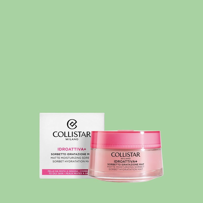 Collistar Idroattiva+, Sorbetto Idratazione MAT, Face Cream, 100H Moisture, Light